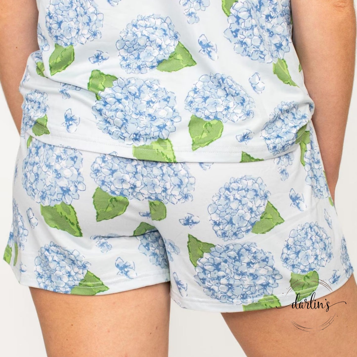 Hydrangea Sleep Shorts