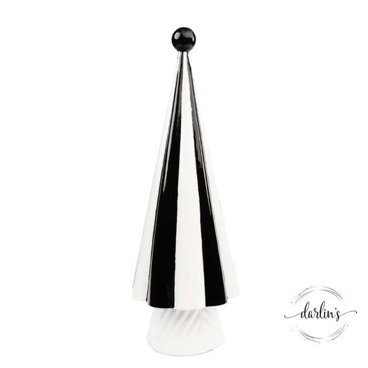 Black And White Standing Tree Finial
