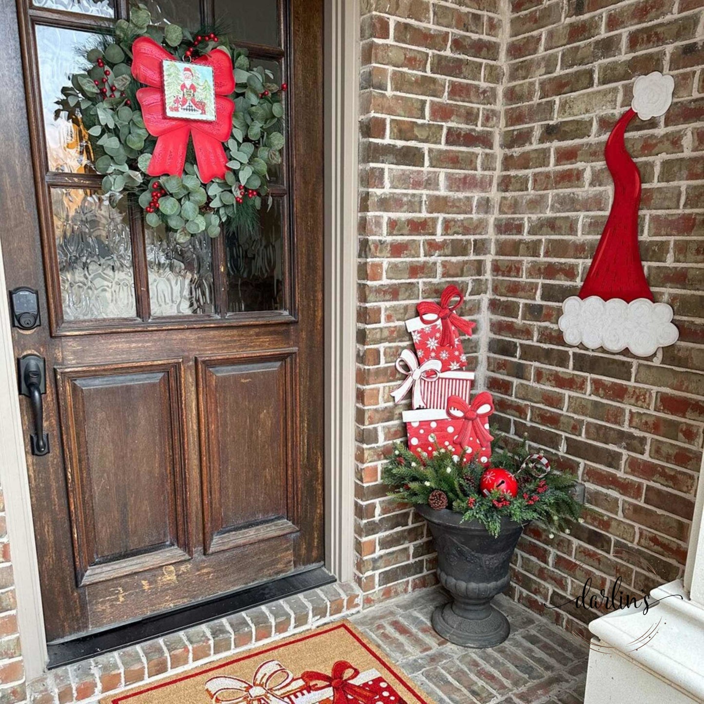 Classic Red And White Gift Topiary