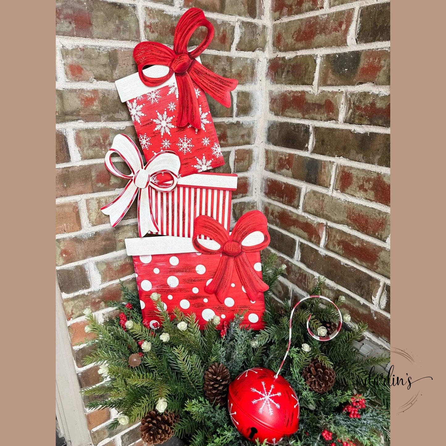 Classic Red And White Gift Topiary