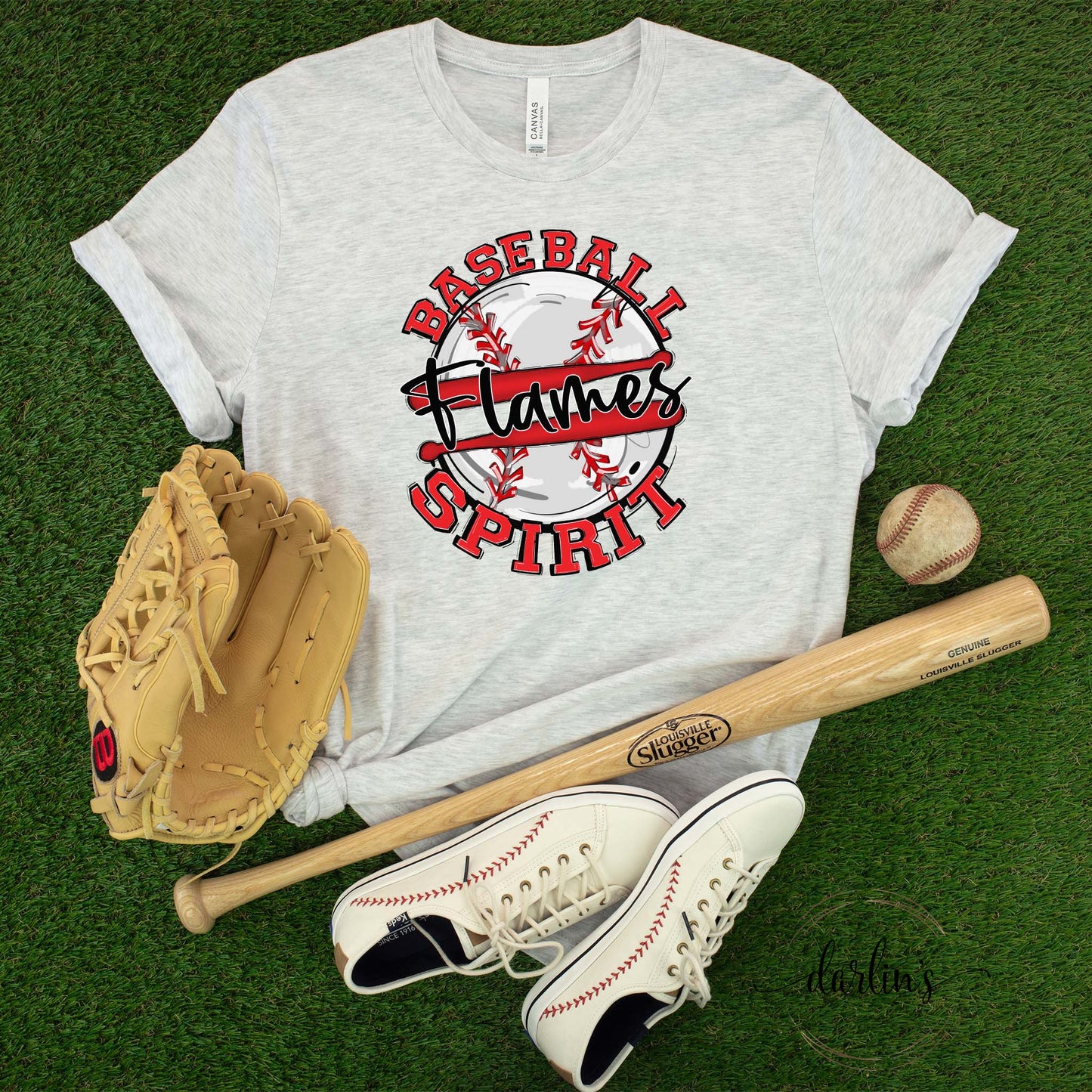 Baseball Spirit Flames Shirt