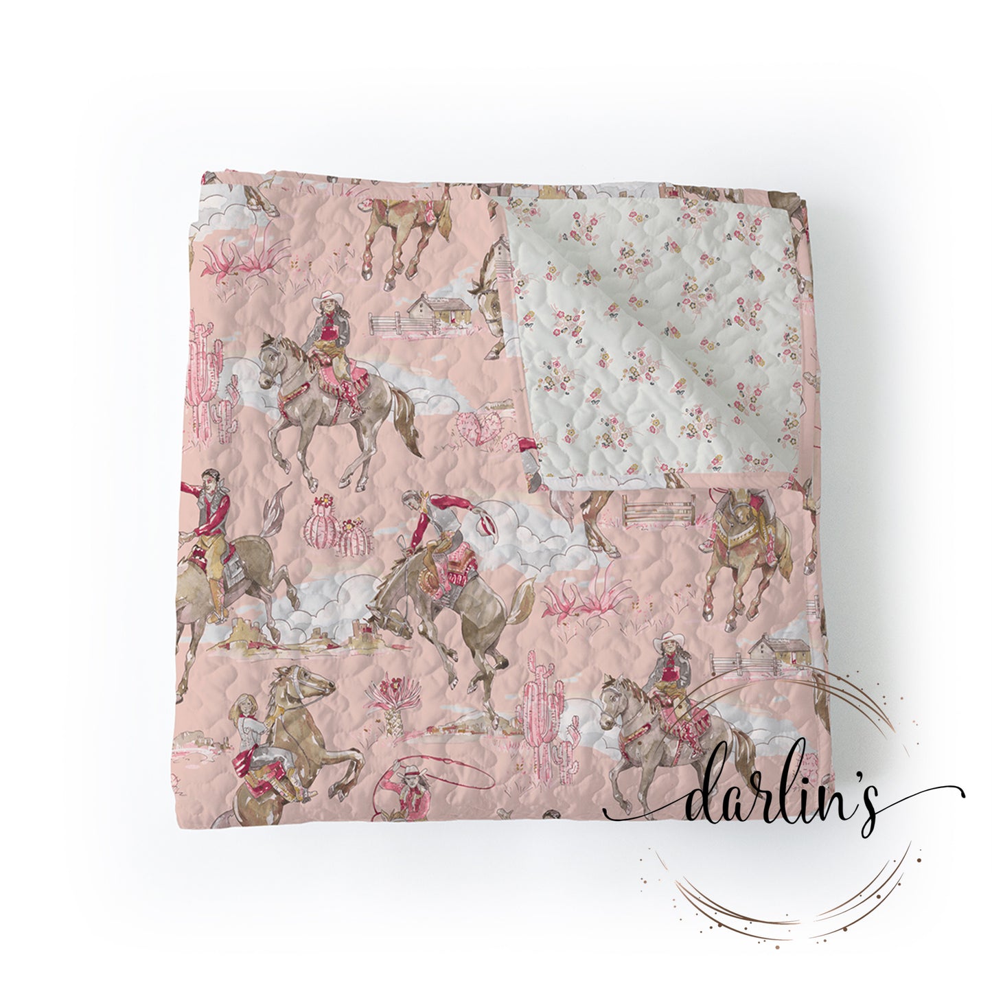 Baby Blanket - Birdie Rose - Monogrammed