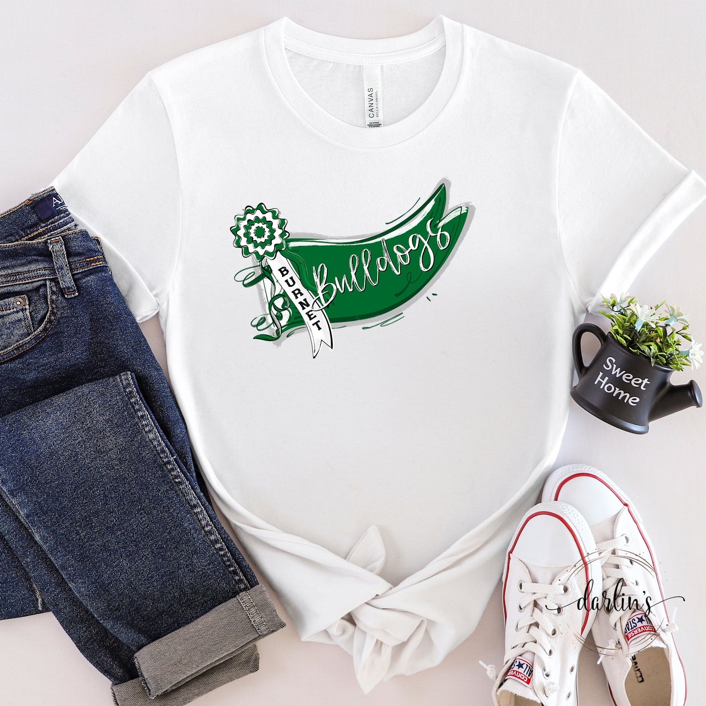 Bulldogs - Burnet - Mums The Word Ribbon Pennant Shirt