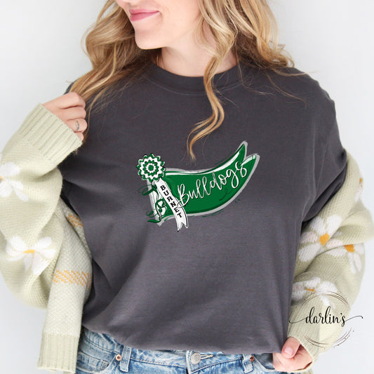 Bulldogs - Burnet - Mums The Word Ribbon Pennant Shirt