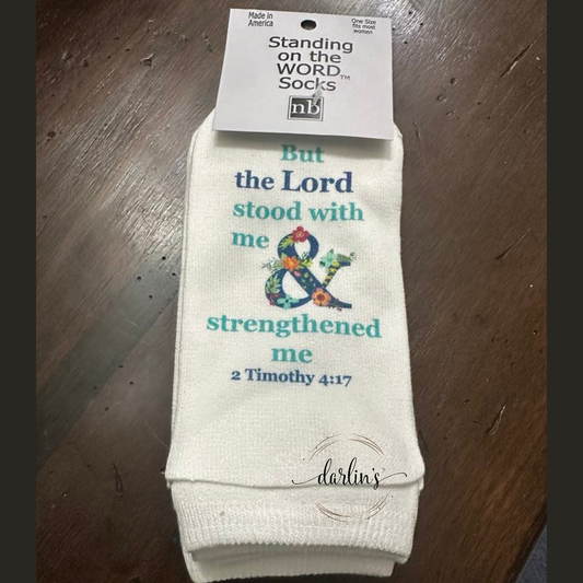 But The Lord Stood With Me - Socks