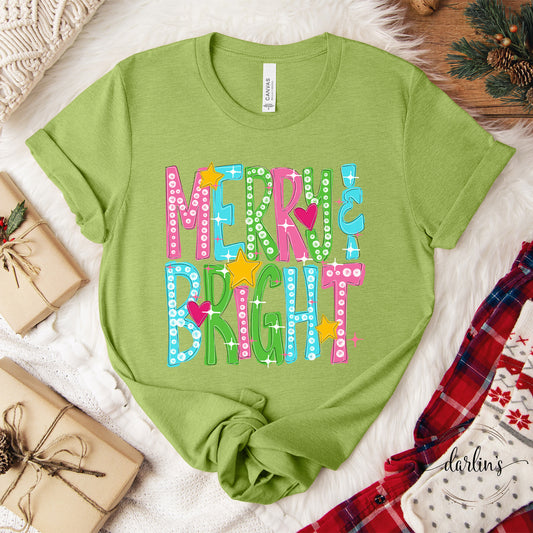 Colorful Merry And Bright Shirt