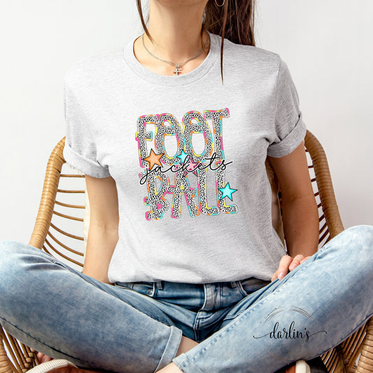 Football Jackets - Dottie Bright Words Shirt