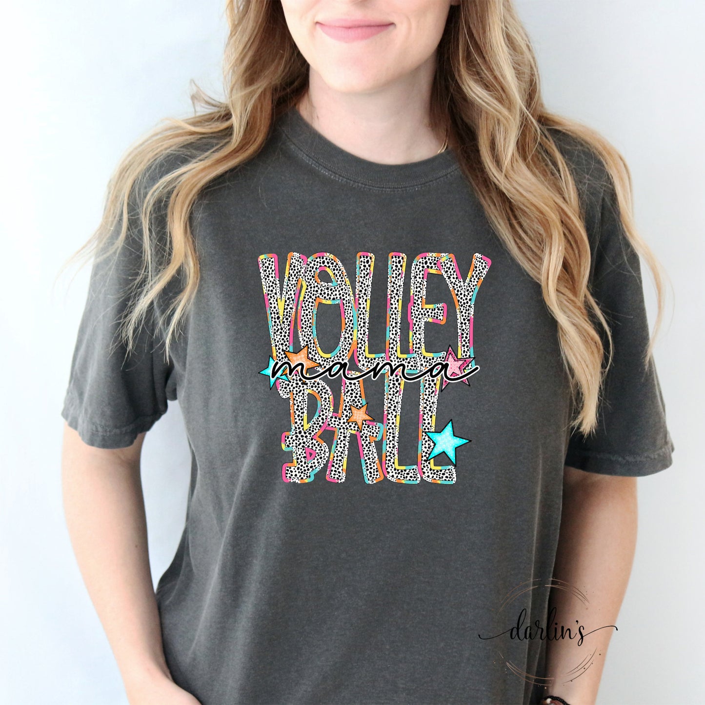 Volleyball Mama - Dottie Bright Words - Customizable Shirt