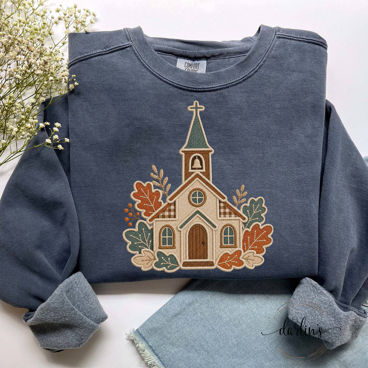 FALL CHURCH FAUX APPLIQUE Shirt