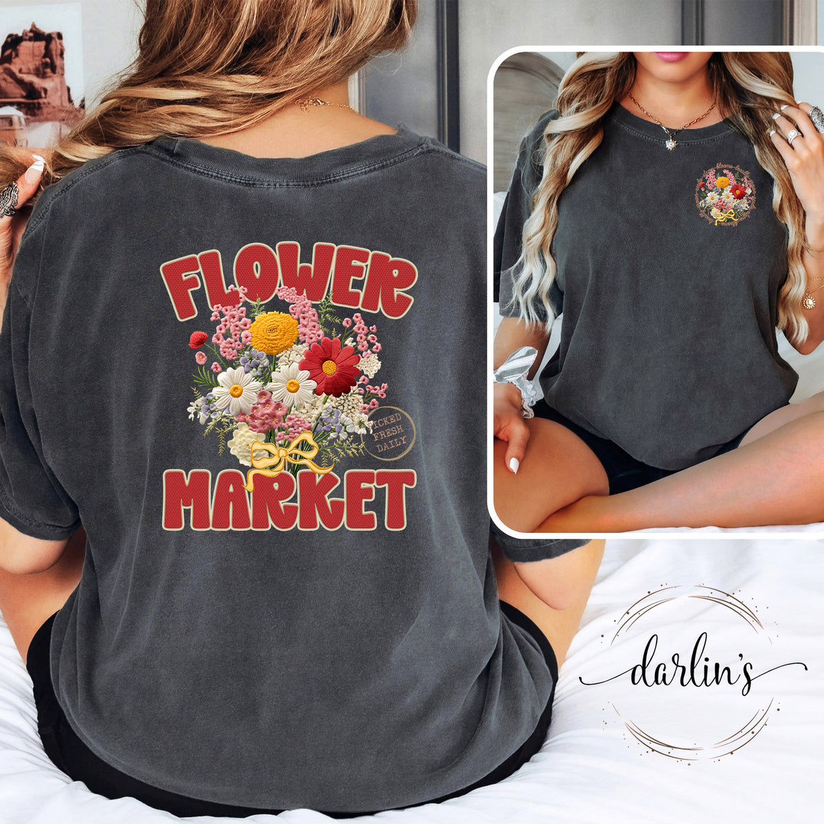 Flower Market With Pocket Shirt
