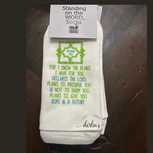 For I Know The Plans I Have For You - Socks