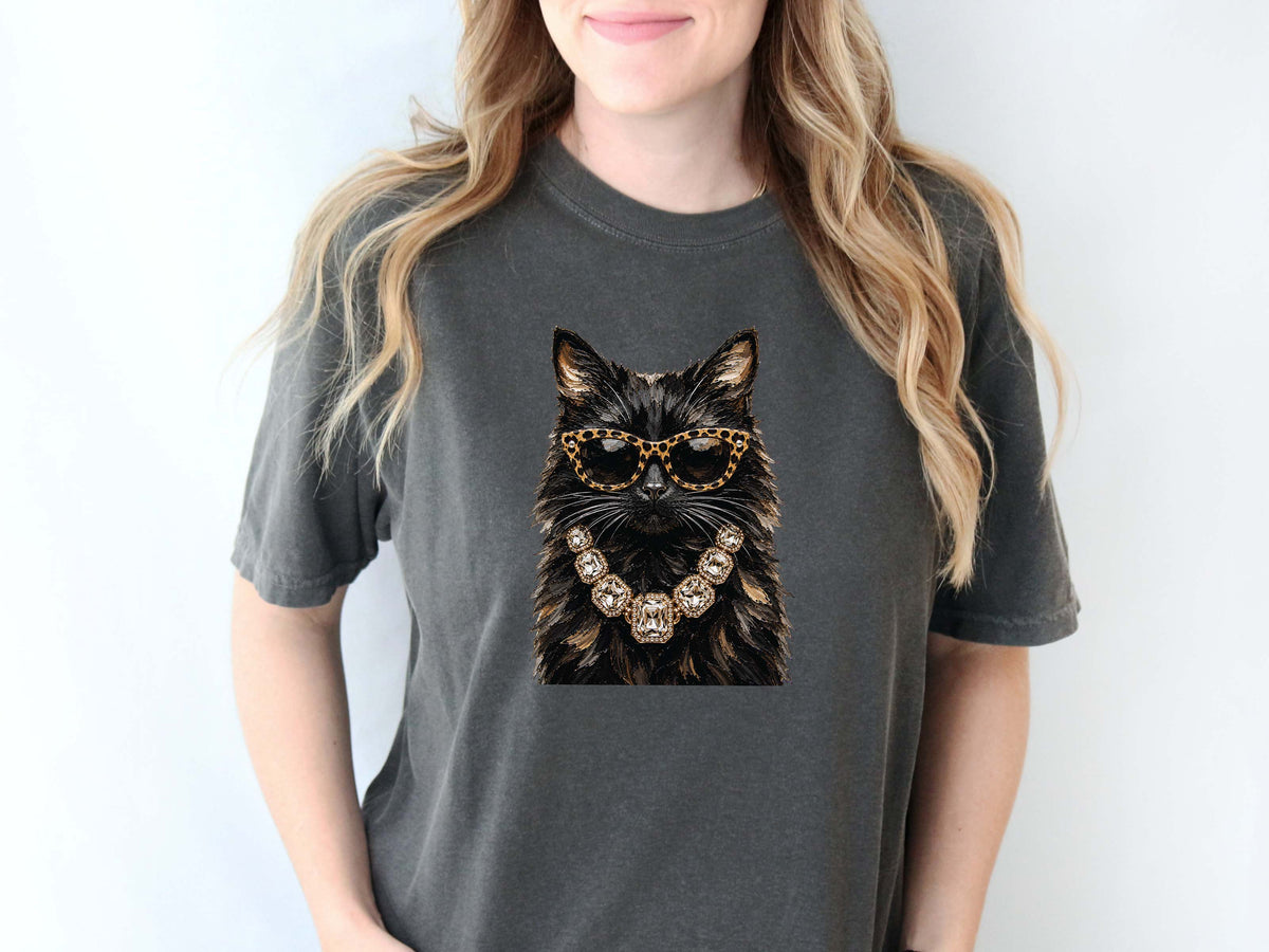 Glam Black Cat Shirt