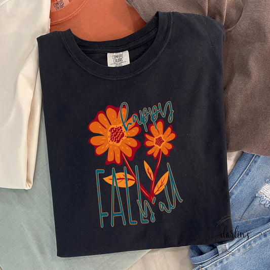 Happy Fall Y'All Tea Towel Shirt