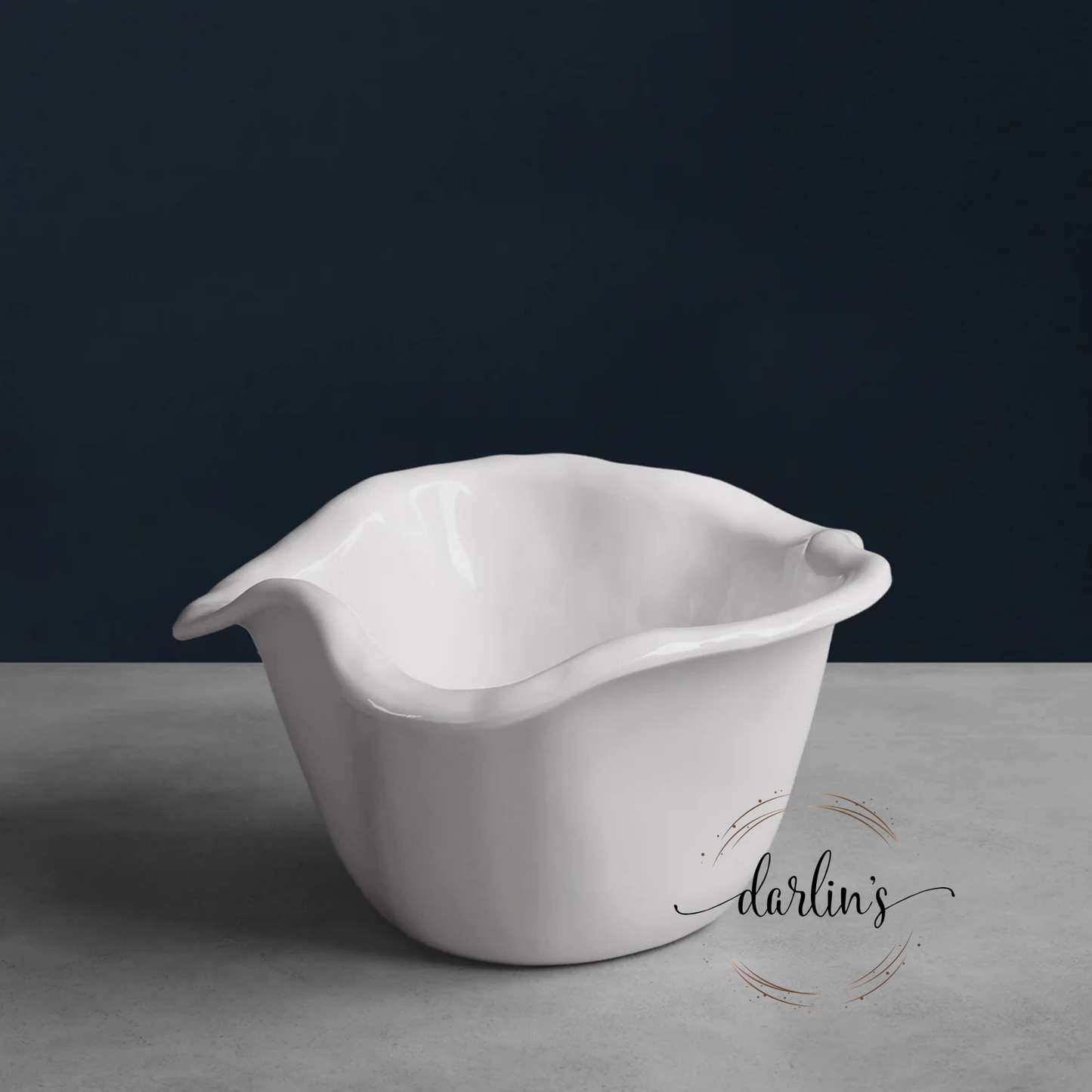 Ice Bucket White - Havana - Monogram Initial