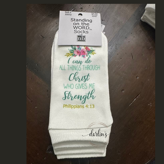 I Can Do All Things Through Christ - Socks