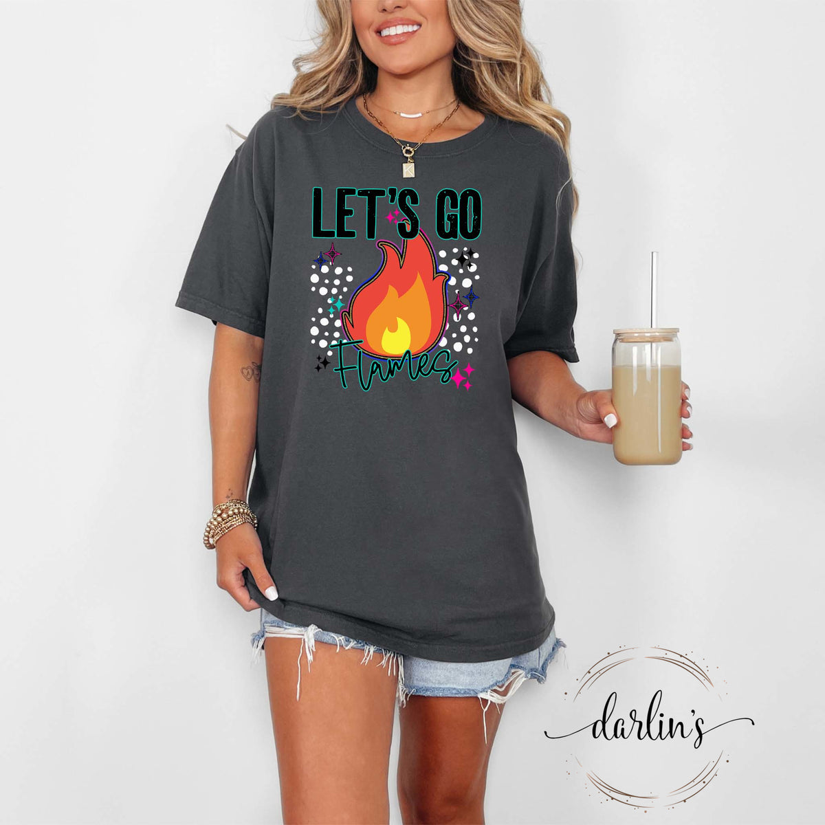 Lets Go Mascots Flames Shirt