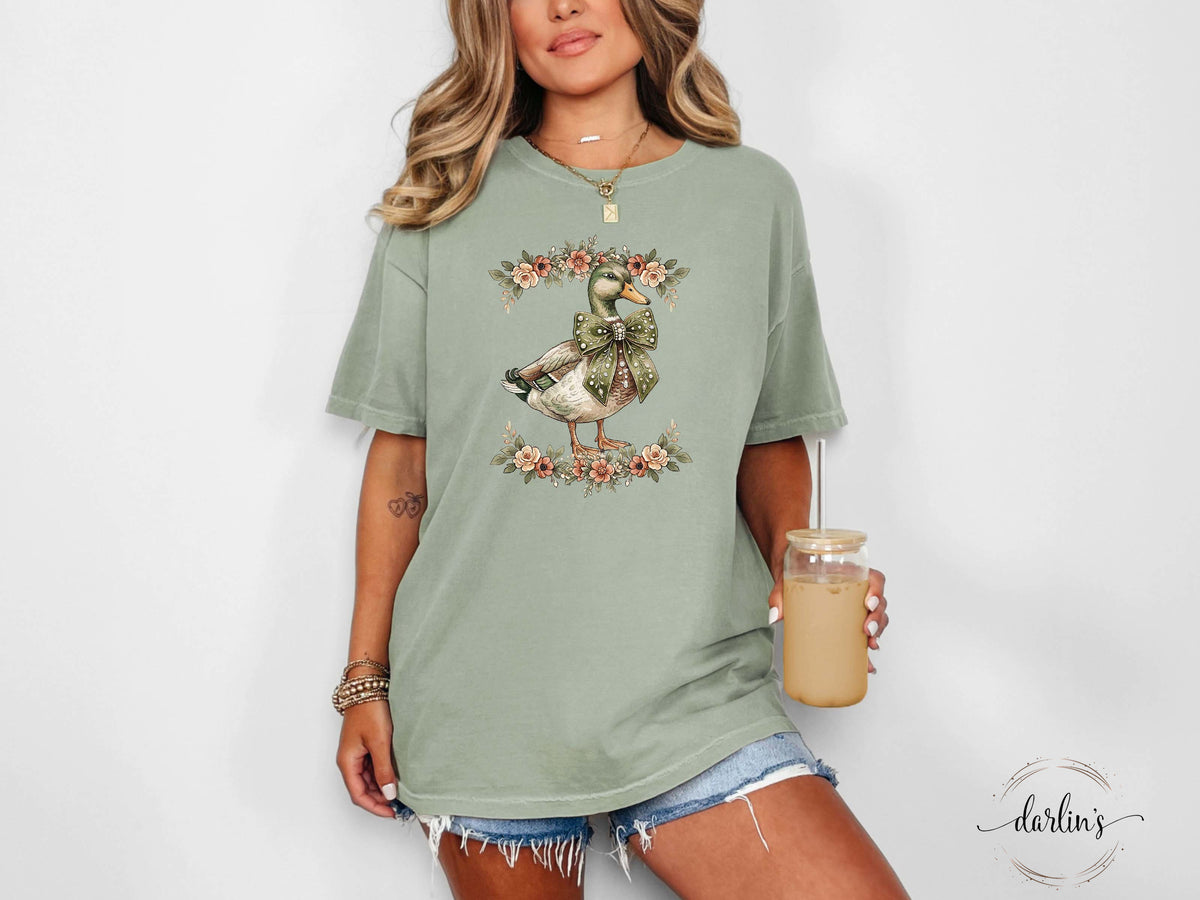 Mallard And Flowers Shirt