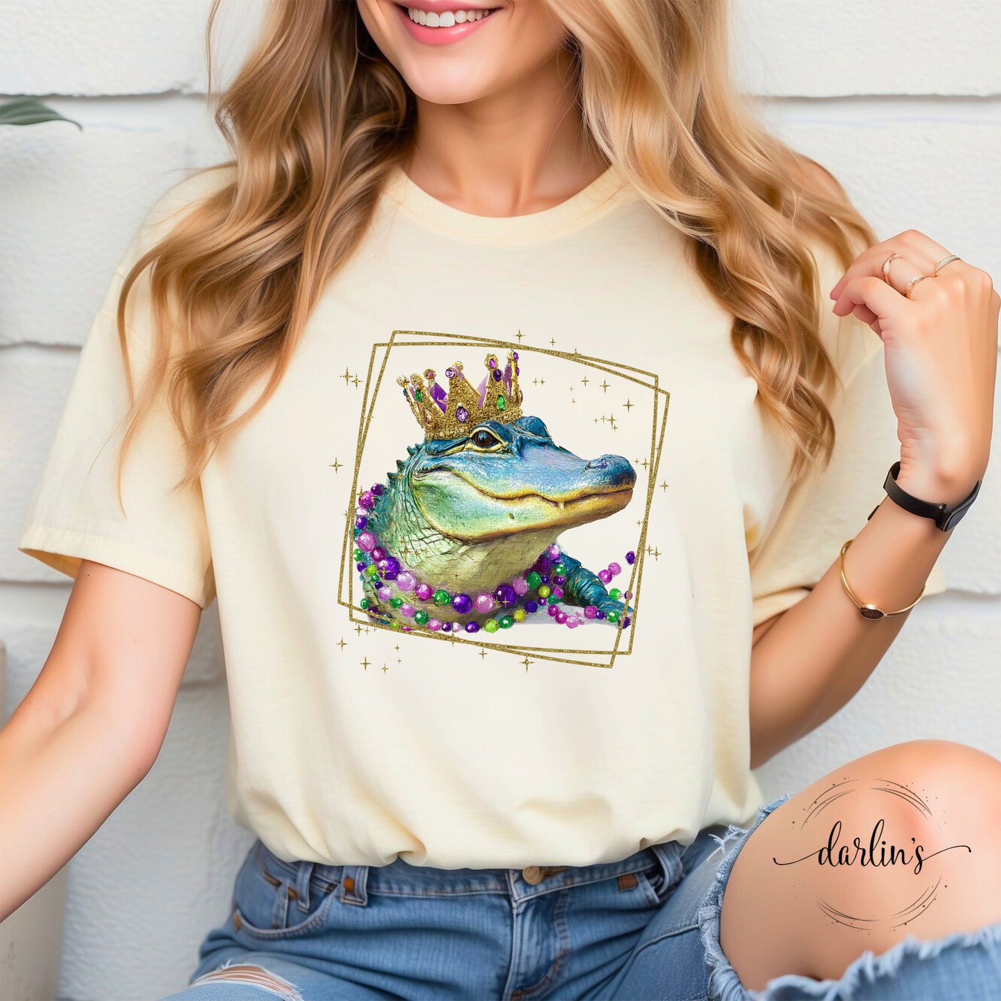Mardi Gras Gator Shirt