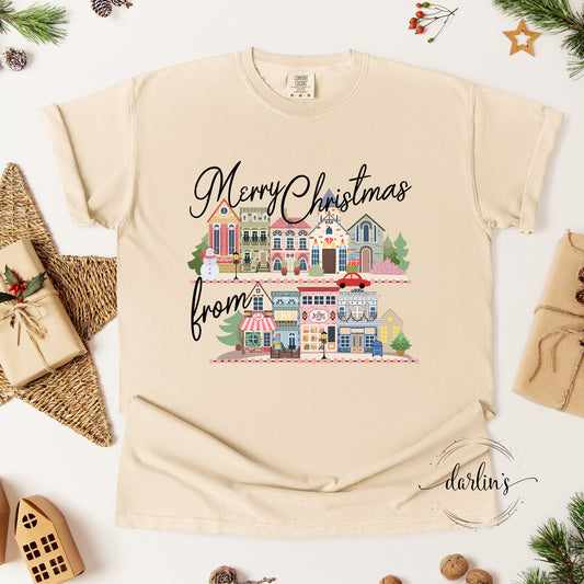 Merry Christmas Town Shirt