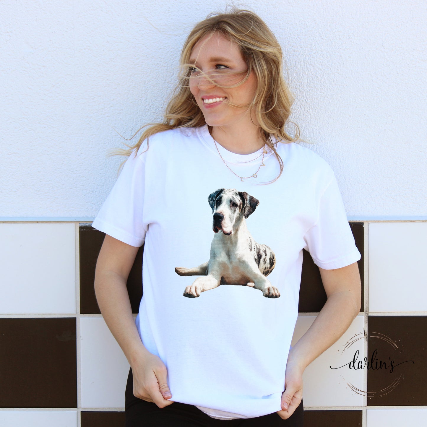 Needlepoint Pets Great Dane 2 Shirt