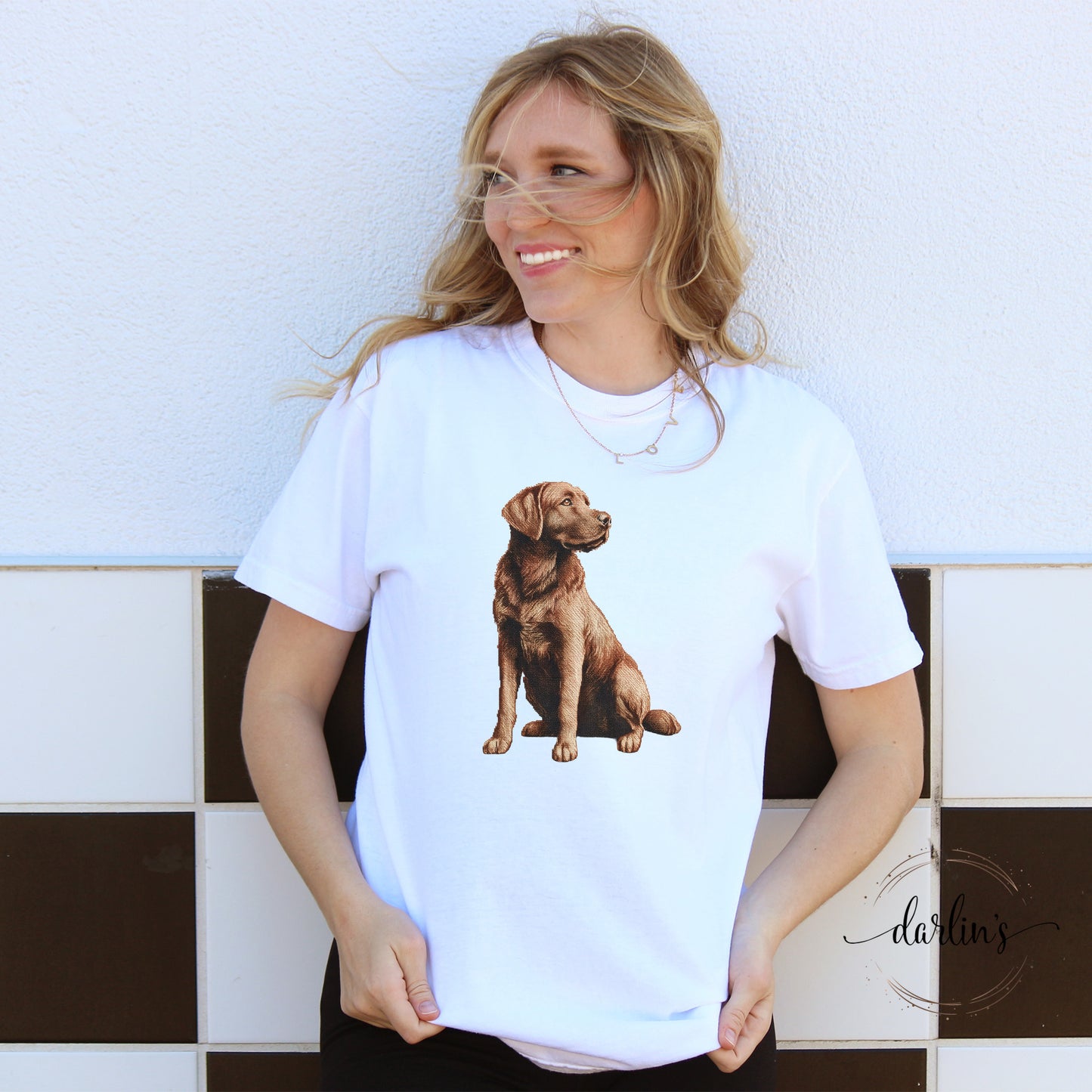 Needlepoint Pets Labrador Retriever 2 Shirt