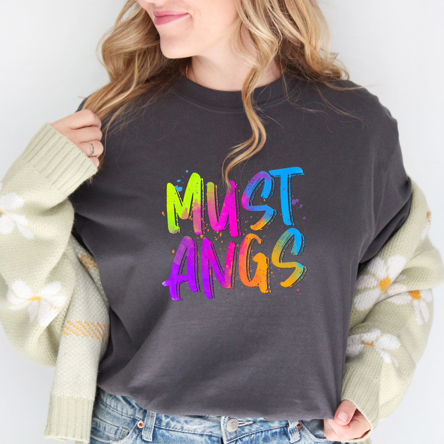 Mustangs - Neon Mascots Shirt