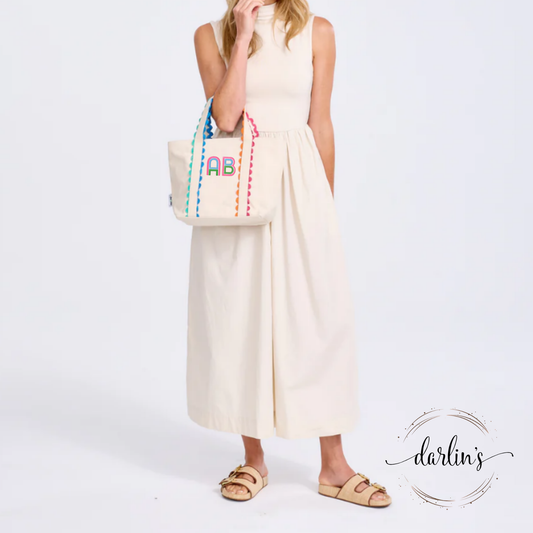 Nantucket Mini Tote Bag - Embroidery Monogrammed