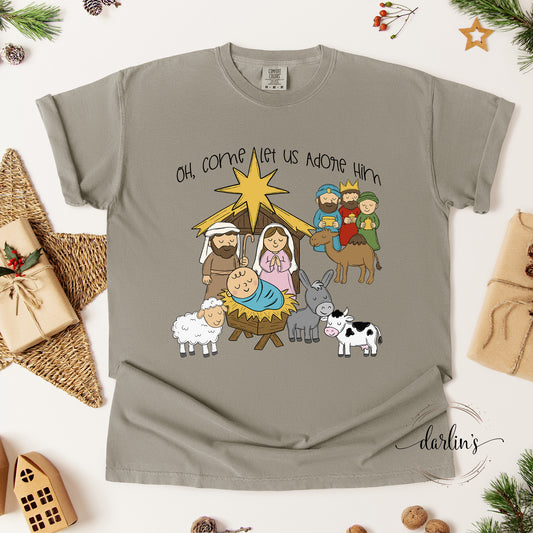 Oh Come Let Us Adore Him Shirt