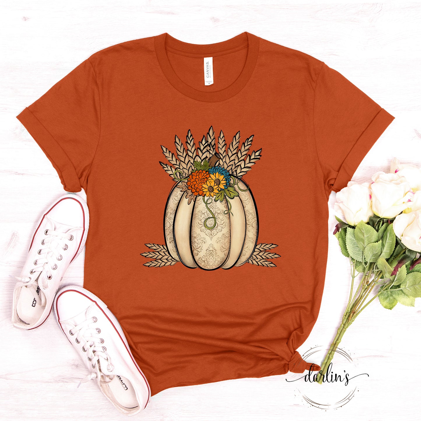 Pumpkin With Wheat Shirt