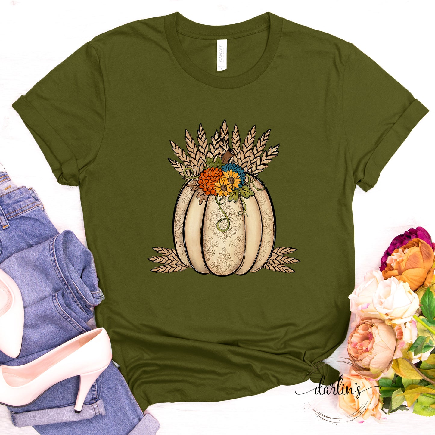 Pumpkin With Wheat Shirt
