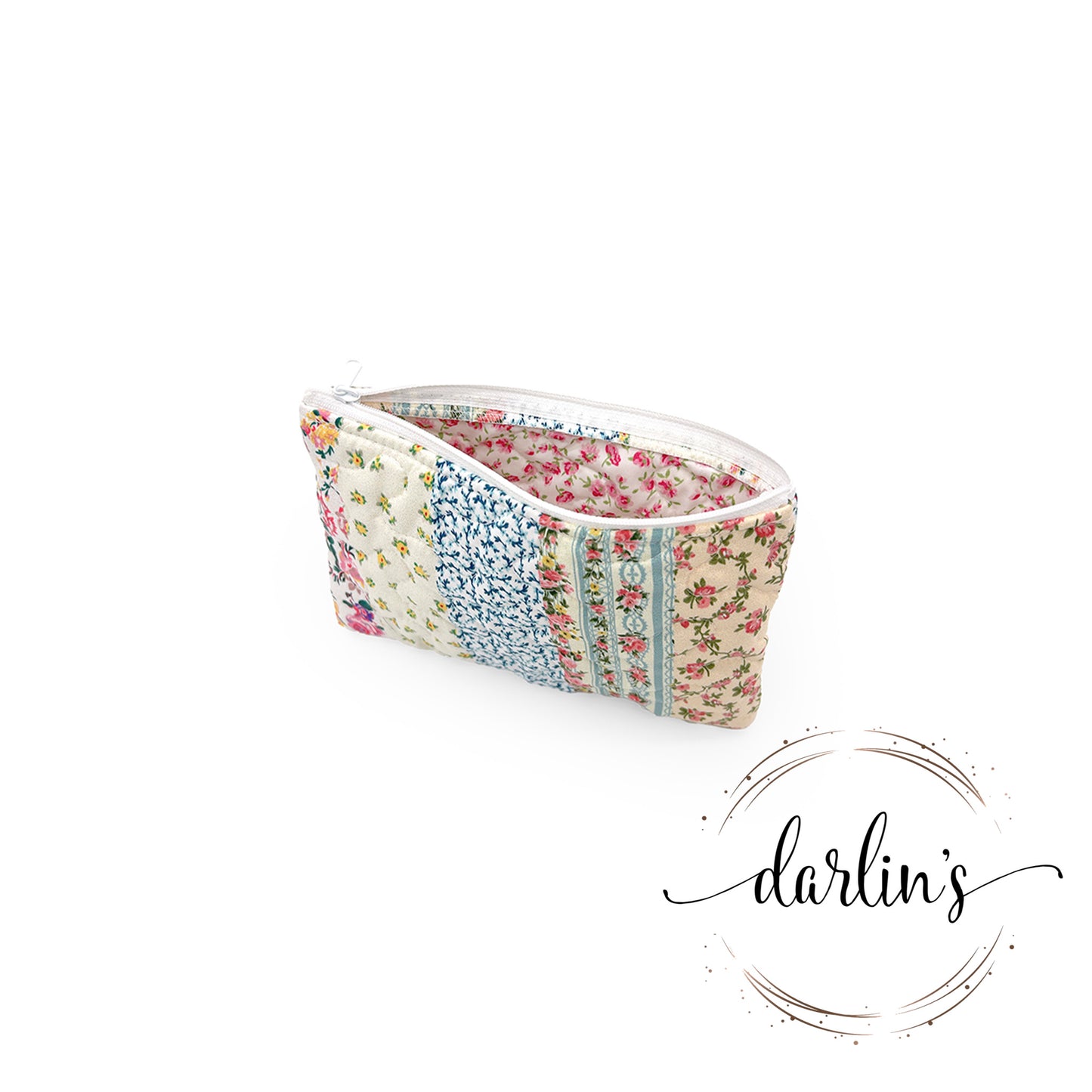 Makeup Bag - Small - Paige Patchwork - Monogrammed
