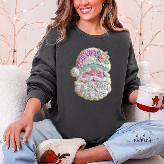 French Knot Santa Shirt