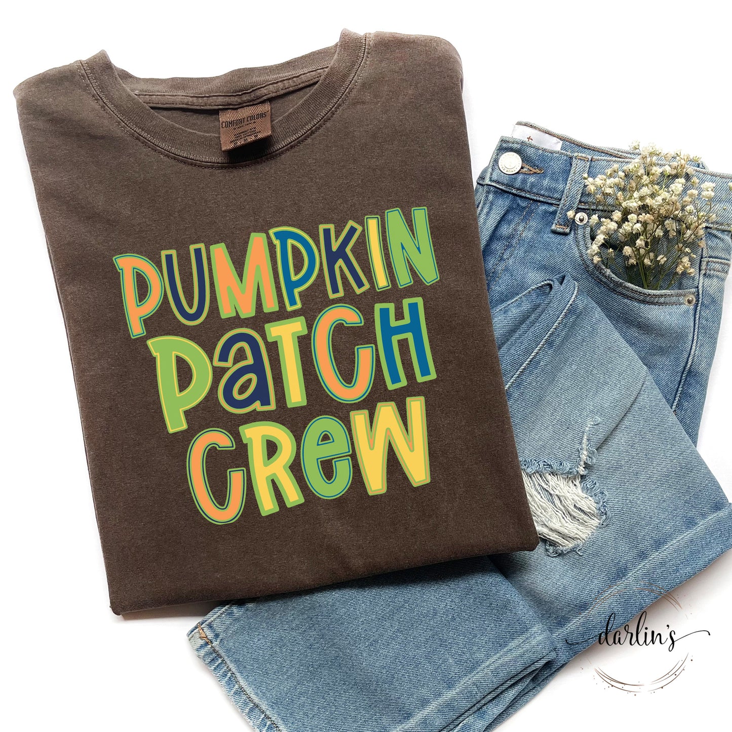 Pumpkin Patch Crew Fall Colors Shirt