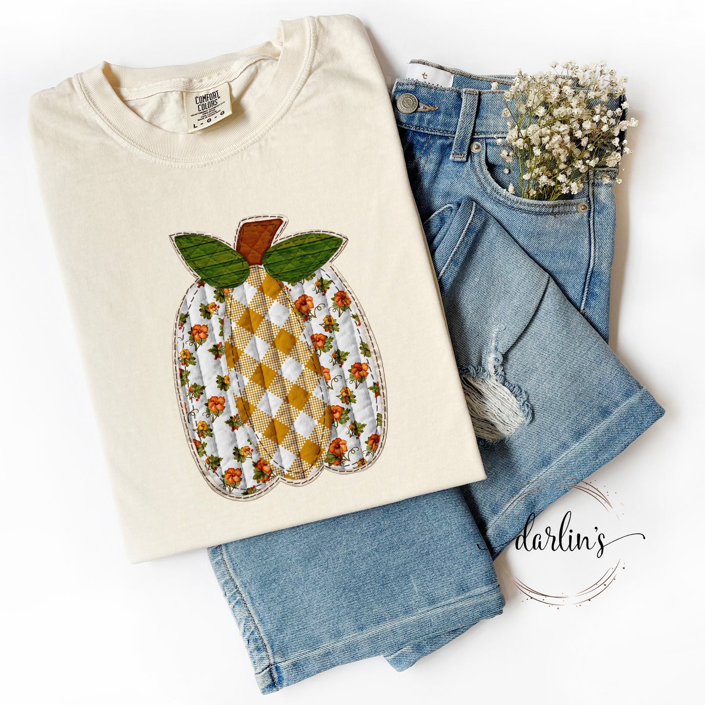 Quilted Pumpkin Shirt