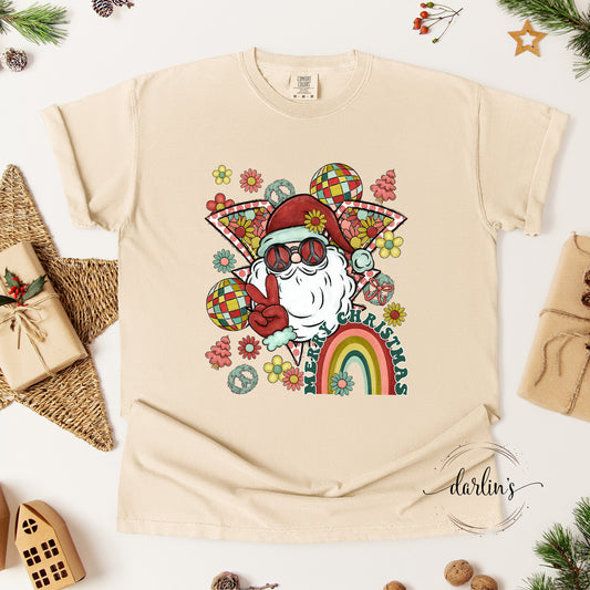 Retro Lightning Santa Shirt