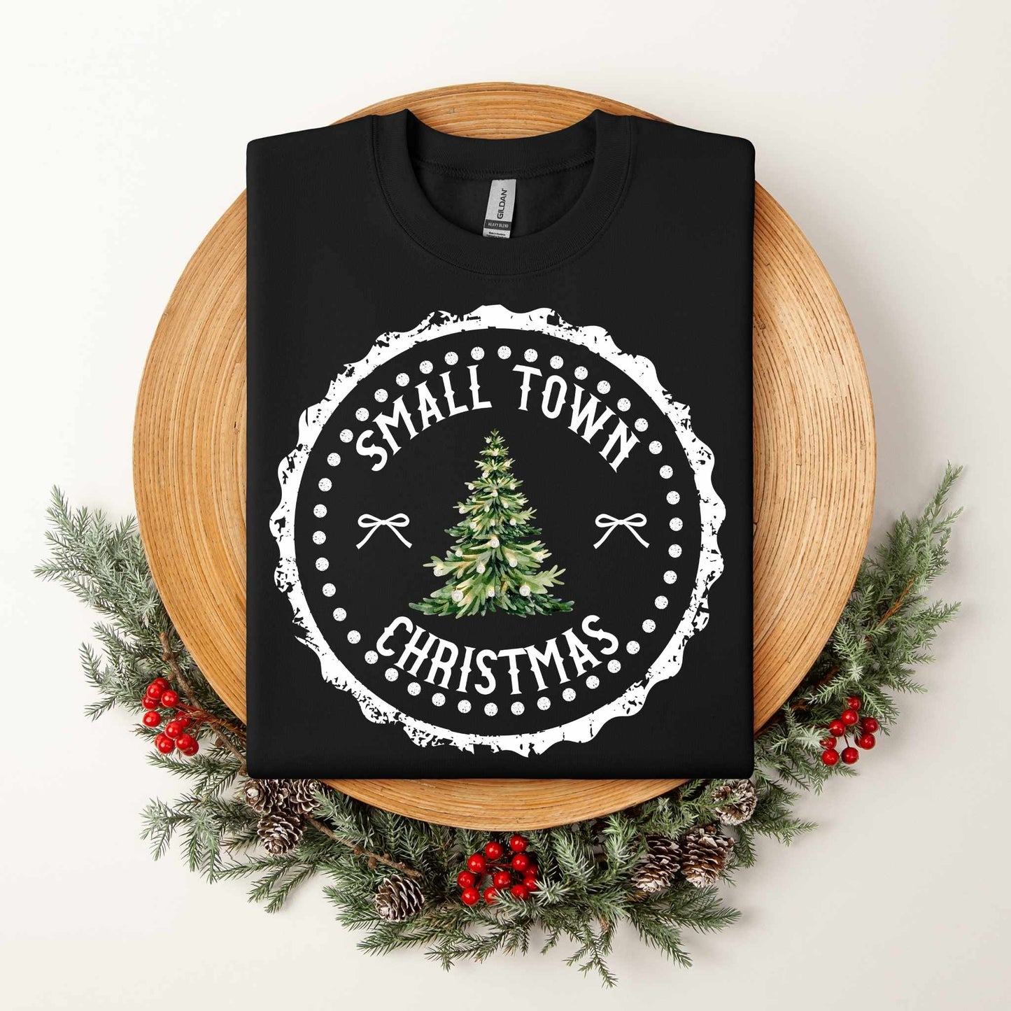 Small Town Christmas Stamp Shirt