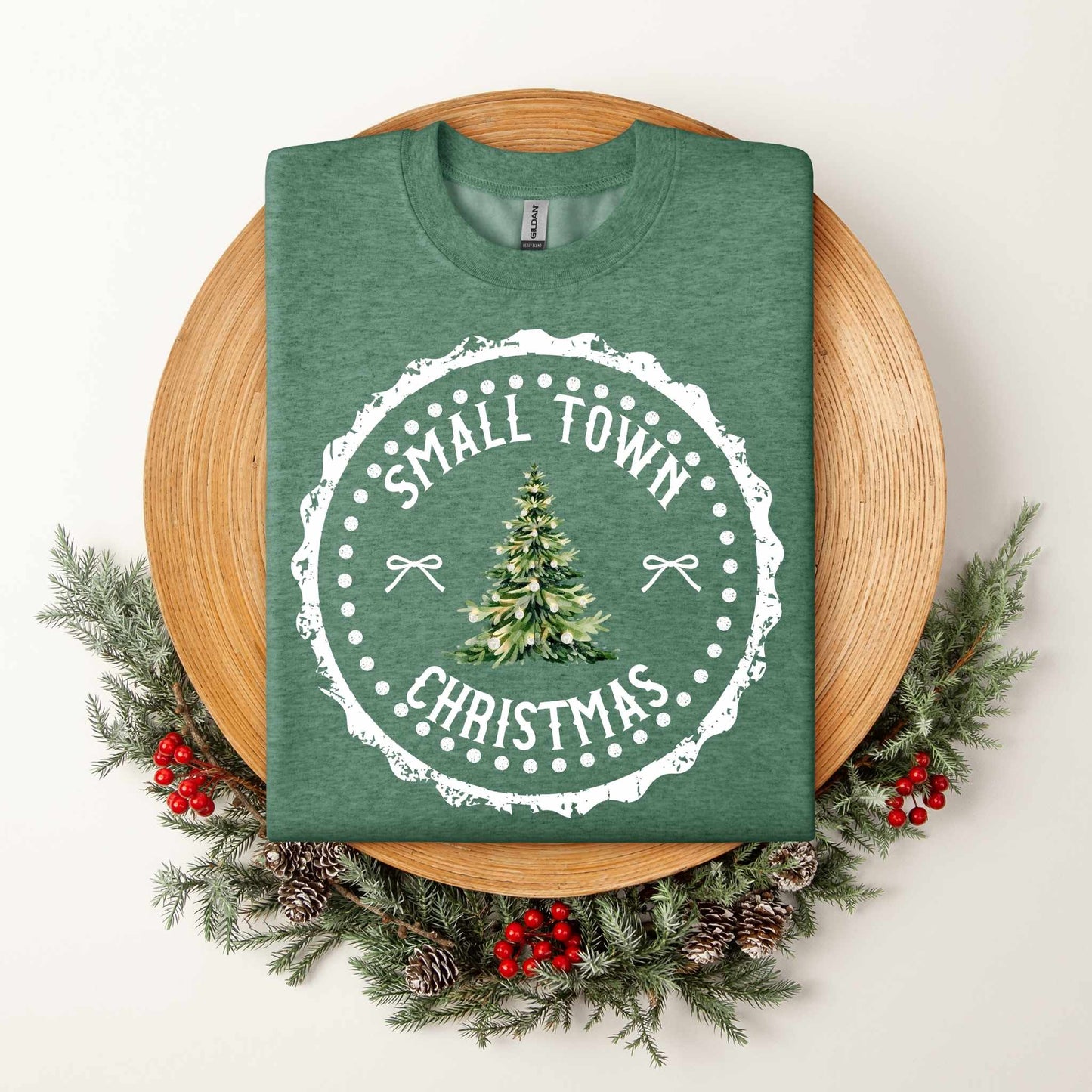 Small Town Christmas Stamp Shirt