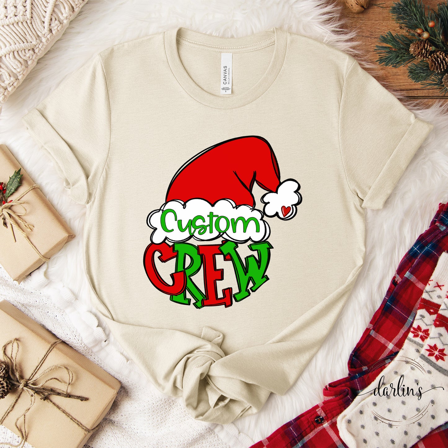 Santa Crew Occupations Customizable Shirt