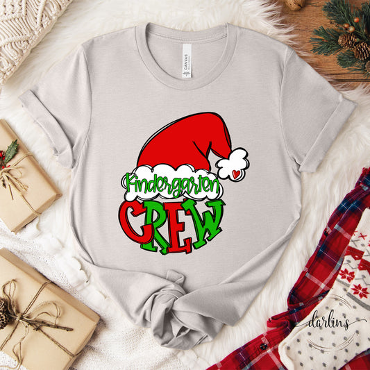 Santa Crew Grade Levels Customizable Shirt