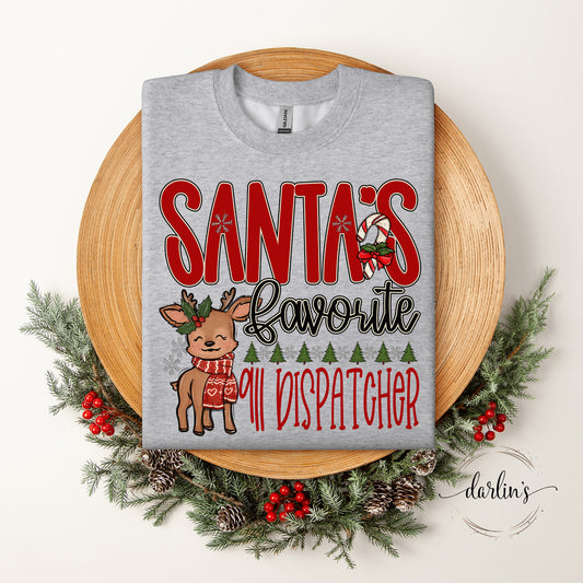 Santa's Favorite OCCUPATIONS Customizable Shirt