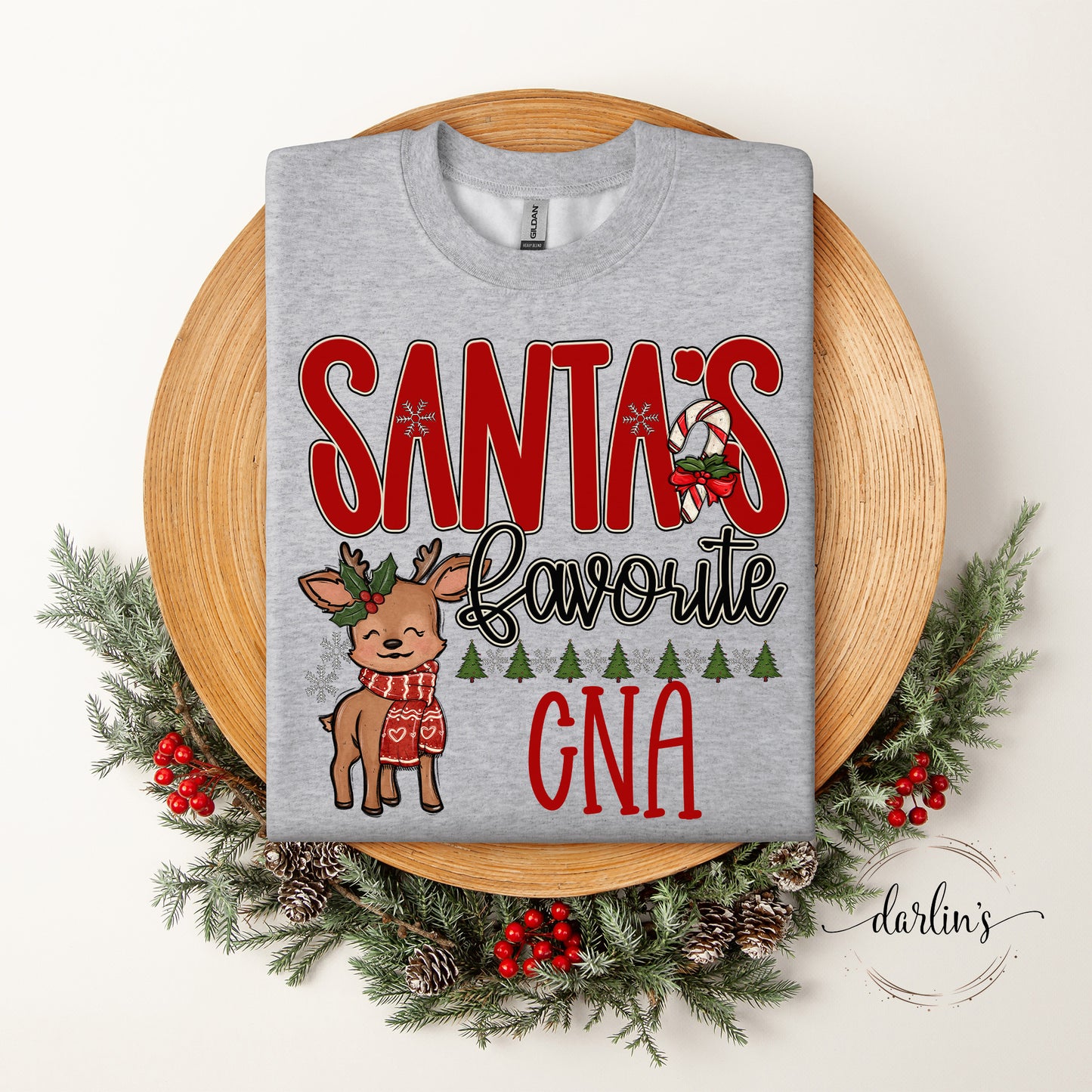 Santa's Favorite OCCUPATIONS Customizable Shirt