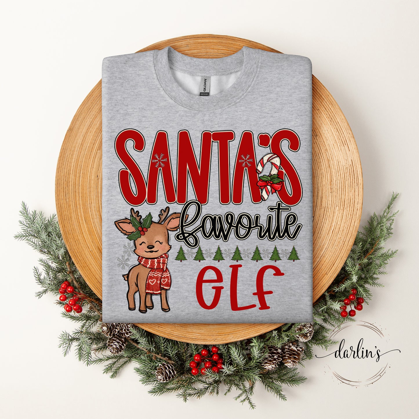Santa's Favorite OCCUPATIONS Customizable Shirt