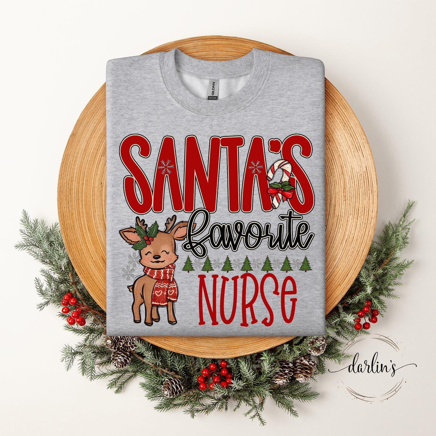 Santa's Favorite OCCUPATIONS Customizable Shirt