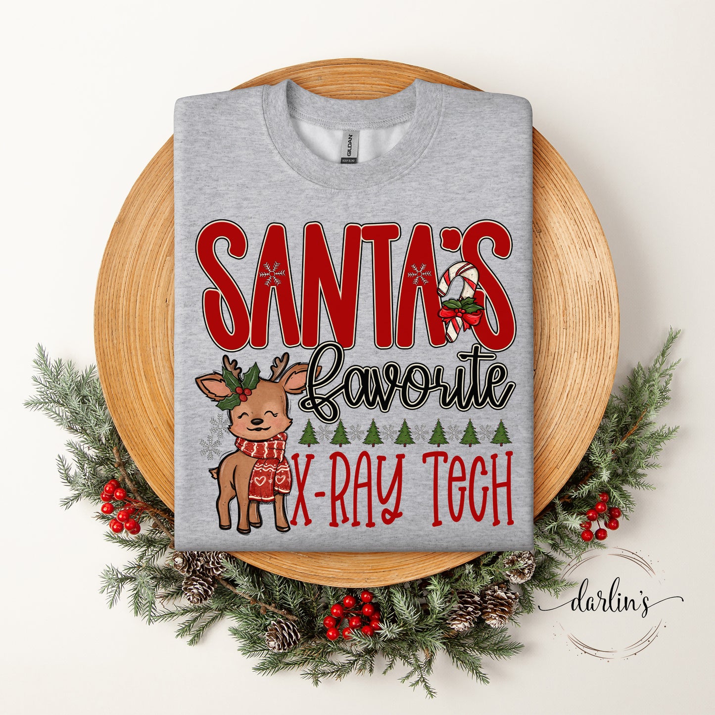 Santa's Favorite OCCUPATIONS Customizable Shirt