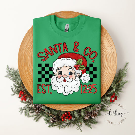 Santa And Co Est 12 25 Shirt