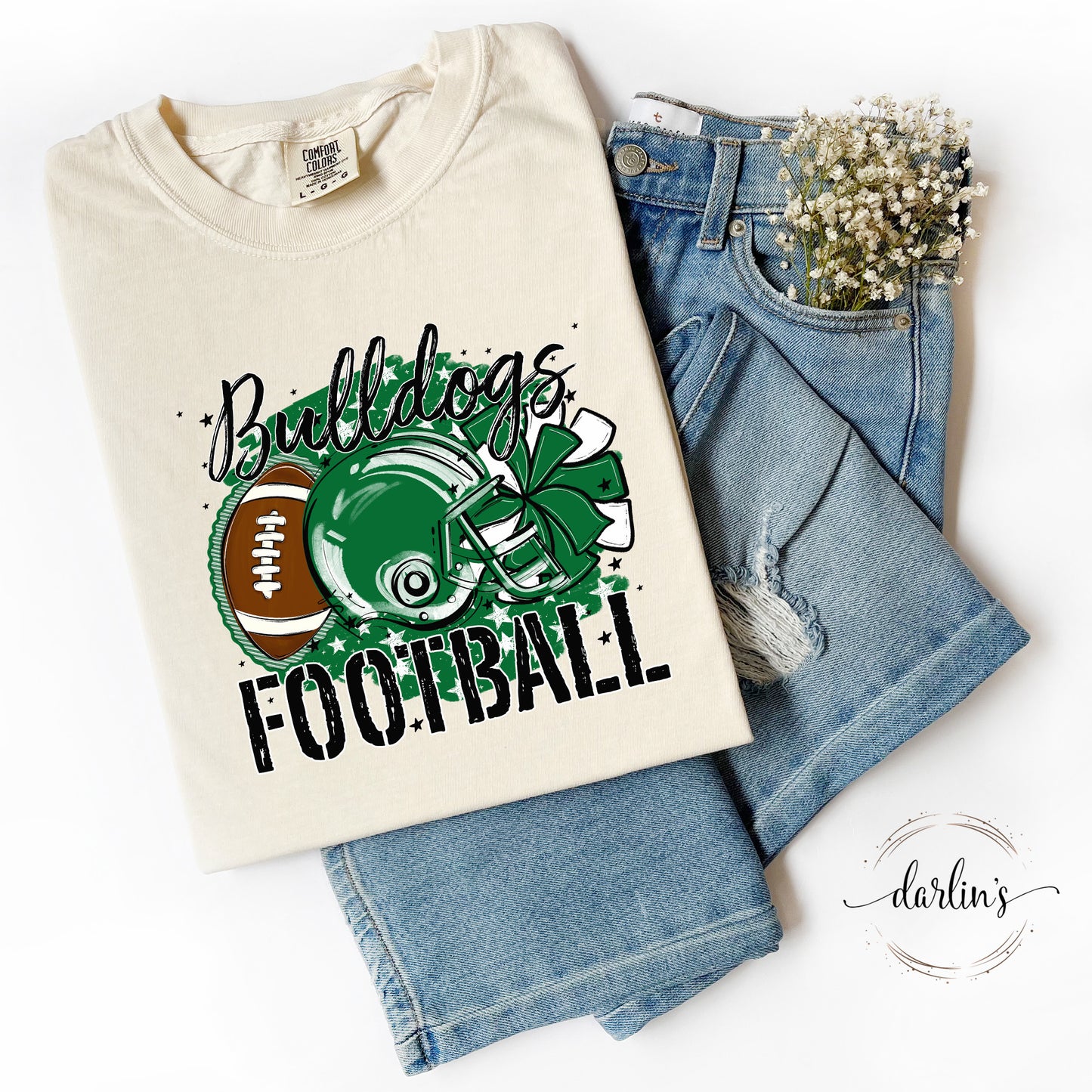 Stars Football - Kelly Green Bulldogs Shirt