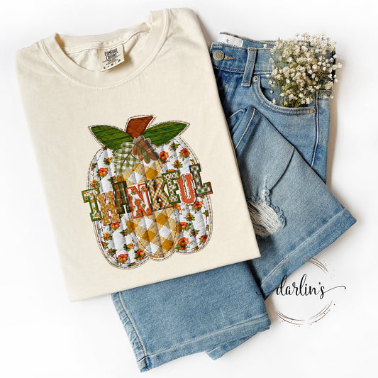 Thankful Split Pumpkin Shirt