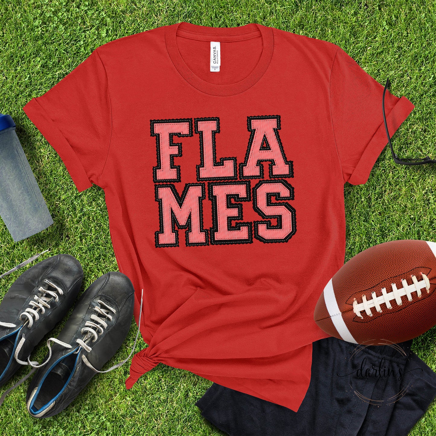 The Prepster Flames Red Black