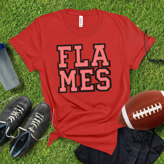 The Prepster Flames Red Black