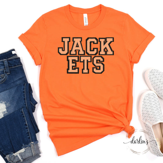 The Prepster Jackets Orange Black